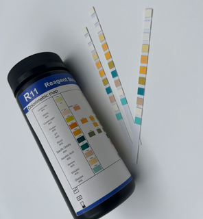 Papel de prueba de orina 2 parámetros Tiras reactivas de orina Tiras de proteína de glucosa 